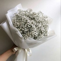 Невеликий букет з білої гіпсофіли